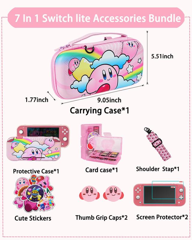 Estojo de Transporte TikoDirect para Nintendo Switch Lite - Rosa